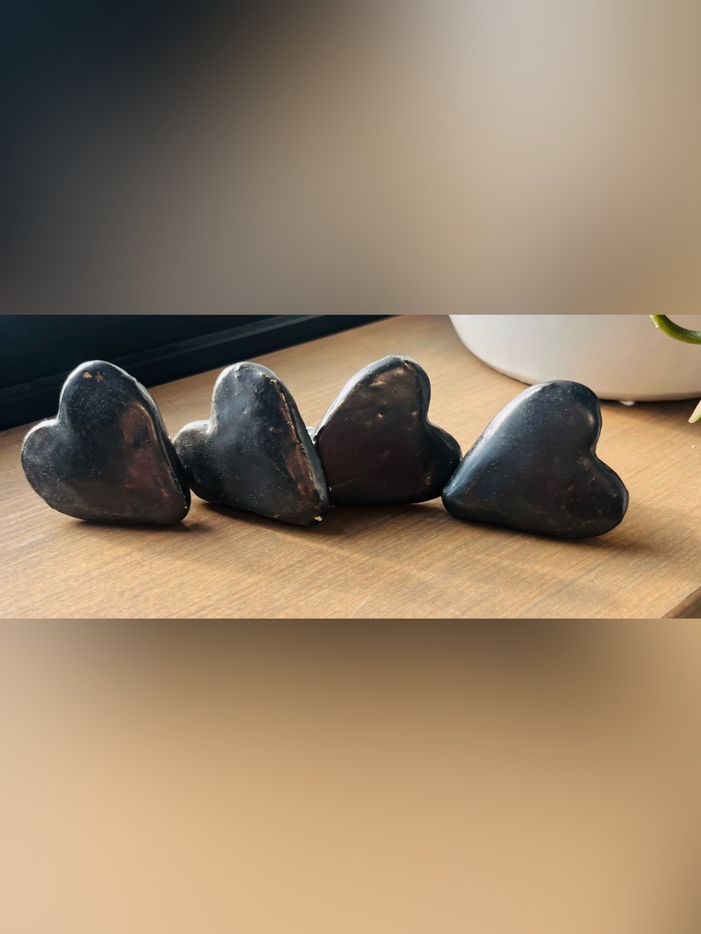 Handcrafted Heart-Shaped Clay Fired Rustic Farmhouse Drawer Pulls